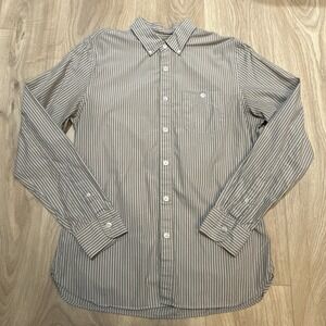 Todd Snyder Men's Beige Stripe 100% Cotton Oxford Shirt Size M Business Casual